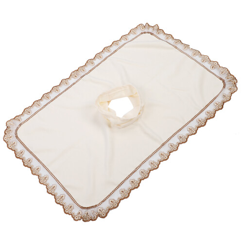 (Beige White) Spa-Massage-Tischkopf-Abdeckung Grau 2