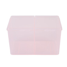 Katoenen Wattenpot met 2 Vakken voor Nagellak & Glitter