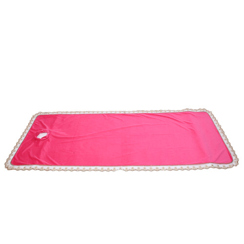 (Rose Red) Spa Massage Table Cover with Hole Rose Red 1