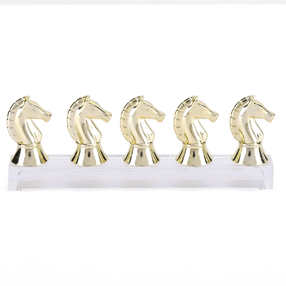 (Light Gold) Horse Head Nail Tip Practice Rack Magnet Silver
