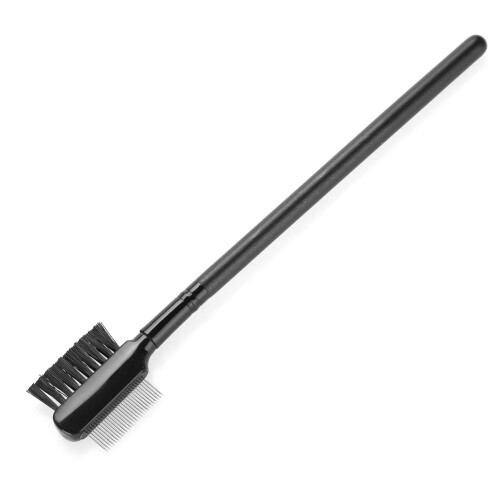Double-Head Eyelash Brush Steel/Wood Handle 2