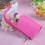 Wasserdichte Make-up-Pinsel-Tasche (Rosarot) 4