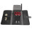(Black) Multi-Function Hair Comb Scissors & Clips 4