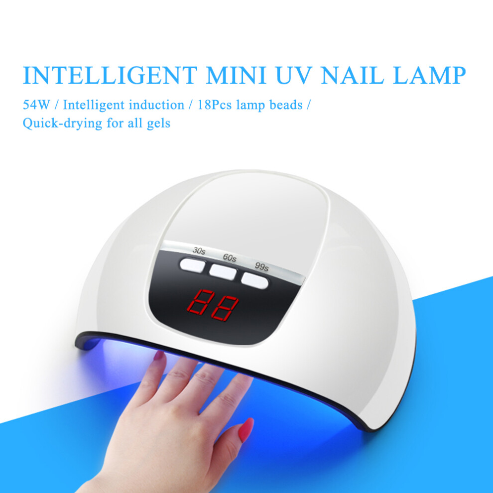 54W Mini UV Nail Lamp Dryer for Manicure