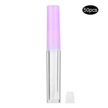 50x 1,3ml Mini-Lipgloss-Tuben DIY leer lila Flaschen