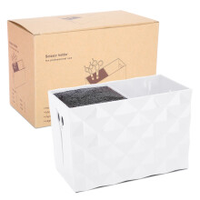 Hairdressing Tools Storage Box Scissors Comb Organizer White