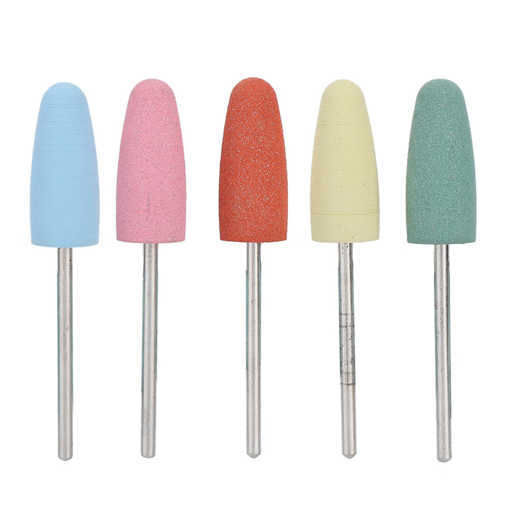 5pcs/set Rubber Nail Drill Bits Manicure Pedicure Burr 171