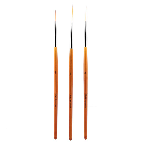 3-tlg. Nagelkunst Pinsel Set