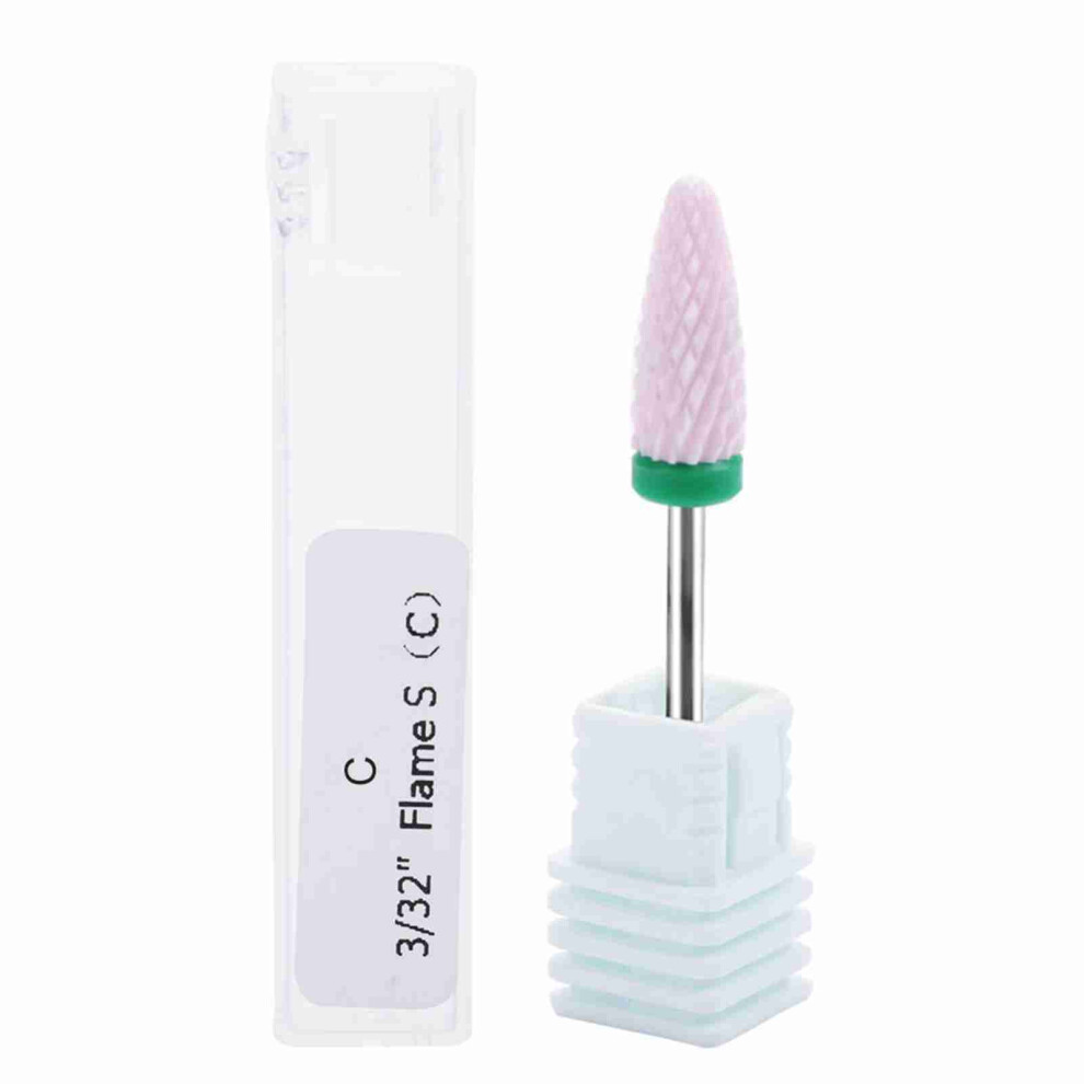 5 Types Ceramic Cylinder Grinding Head Nail Drill Bit for Polishing