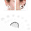 White Acrylic Snail Ear Tapers Plugs 4