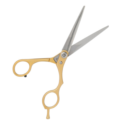 Prof. Haarschere (Gold) mit flachen Zähnen 2