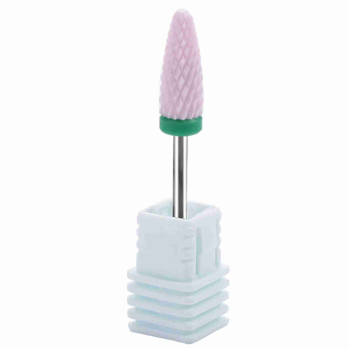 5x Ceramic Cylinder Nail Drill Bits Polishing 1