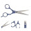 Prof. Haarschere (Blau) mit flachen Zähnen 5