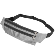 (Silver Gray) Waterdichte Unisex Sport Heuptas / Buikzak Zilvergrijs