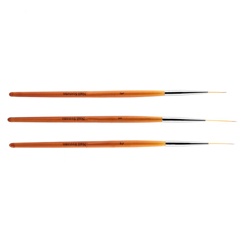 3-tlg. Nagelkunst Pinsel Set 1