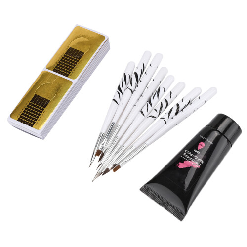 (Pink) Nail Extension Gel Builder DIY Tool Set 1