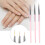 3x Pink UV Gel Dotting & Liner Brush Set 5