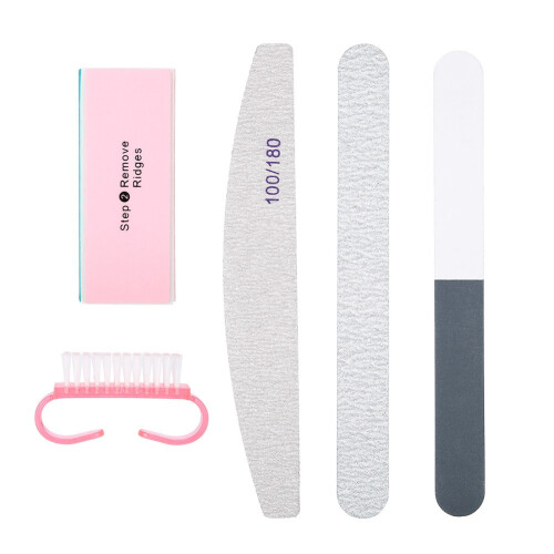 Set 5pz Lima e Pennello per Unghie e Gel UV 2