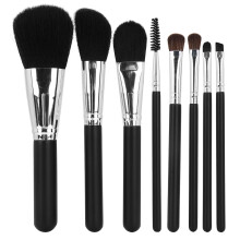 8-delige make-up kwastenset met houten handvat