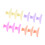 12x Schmetterlings-Haarclips transparent 4