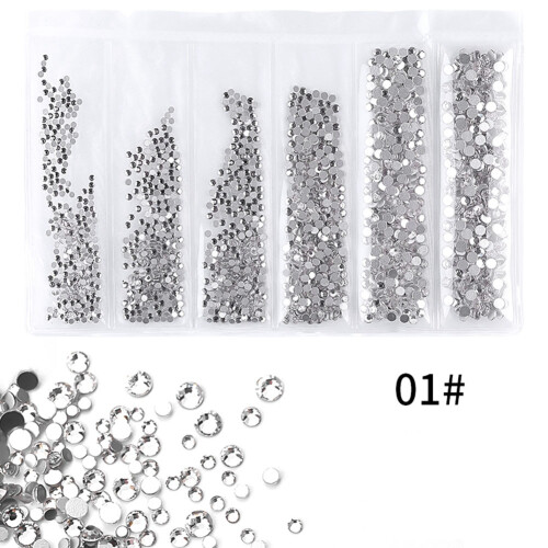 6-kleurige nagelsteenjes DIY manicure tools