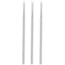 3x Roestvrijstalen triple ring oorlepel