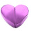 25ml Heart Shaped Refillable Perfume Atomizer Purple 1