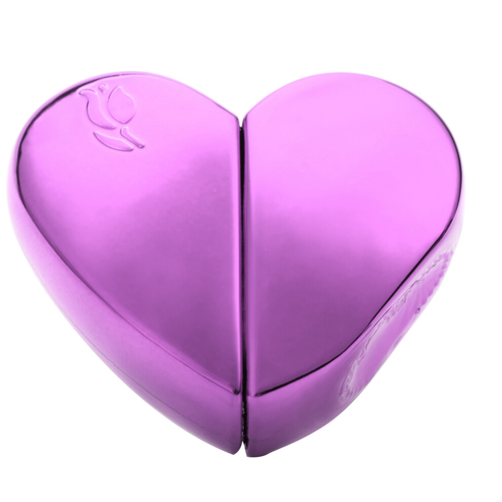 Purple 25Ml Heart Shaped Refillable Perfume Atomizer