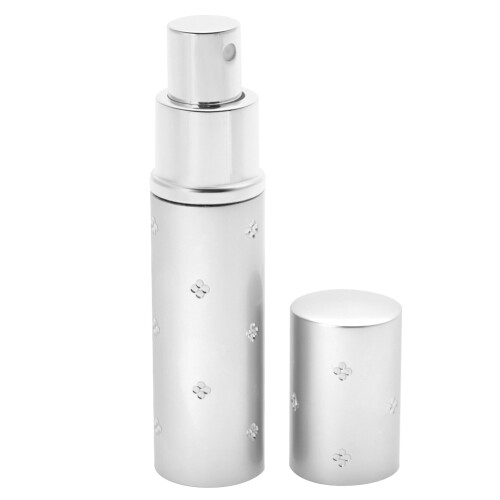 10ml Aluminium Parfümflasche mit Pumpe Silber 2