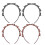 4Pcs Unisex Iron Double Layer Headband 1