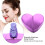 25ml Heart Shaped Refillable Perfume Atomizer Purple 5