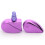 25ml Heart Shaped Refillable Perfume Atomizer Purple 3