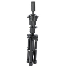 Haarschnitt-Trainingskopfhalter Salon-Puppenstativ Schwarz