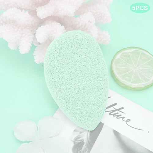 (Green) 5st hydrofiele make-up reinigingspad 2