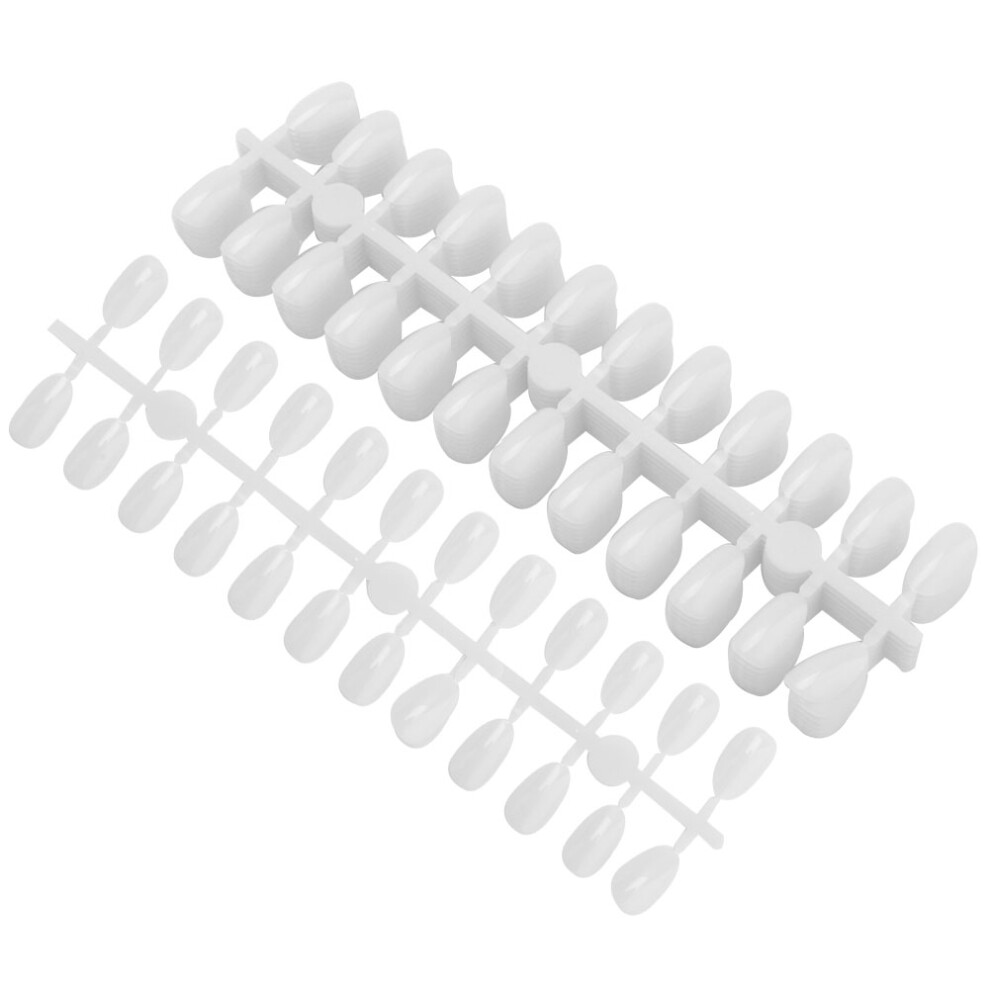 240Pcs Round False Nail Tips Color Card Gel Polish Display Palette