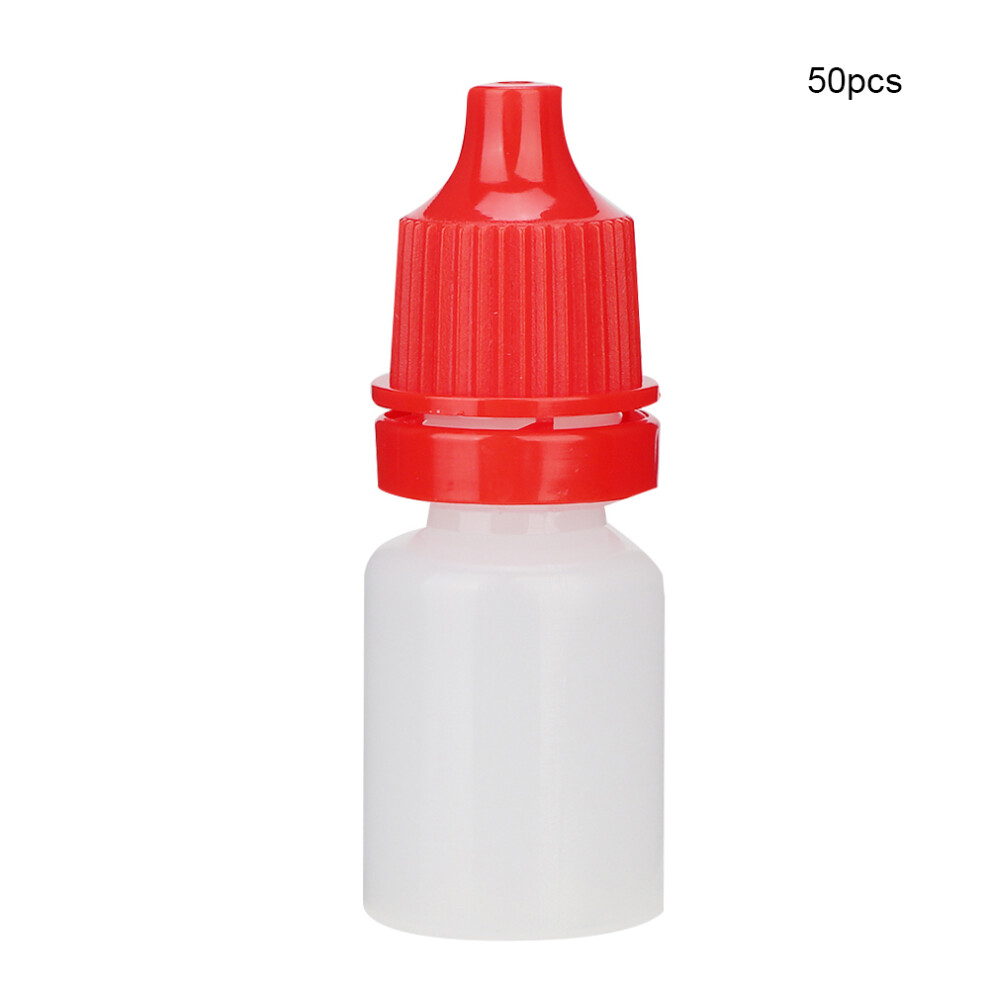 Red (Red) 50Pcs 5Ml Empty Eye Drop Dropper Bottle Small