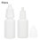 (White) 50Pcs 10ml Plastic Squeezable Bottles Eye Drop Container Dropper White 3