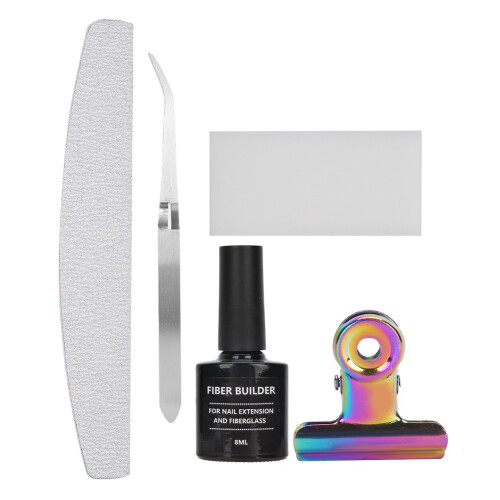 Nagelfeile Seidenfaser-Gel mit Pinzette