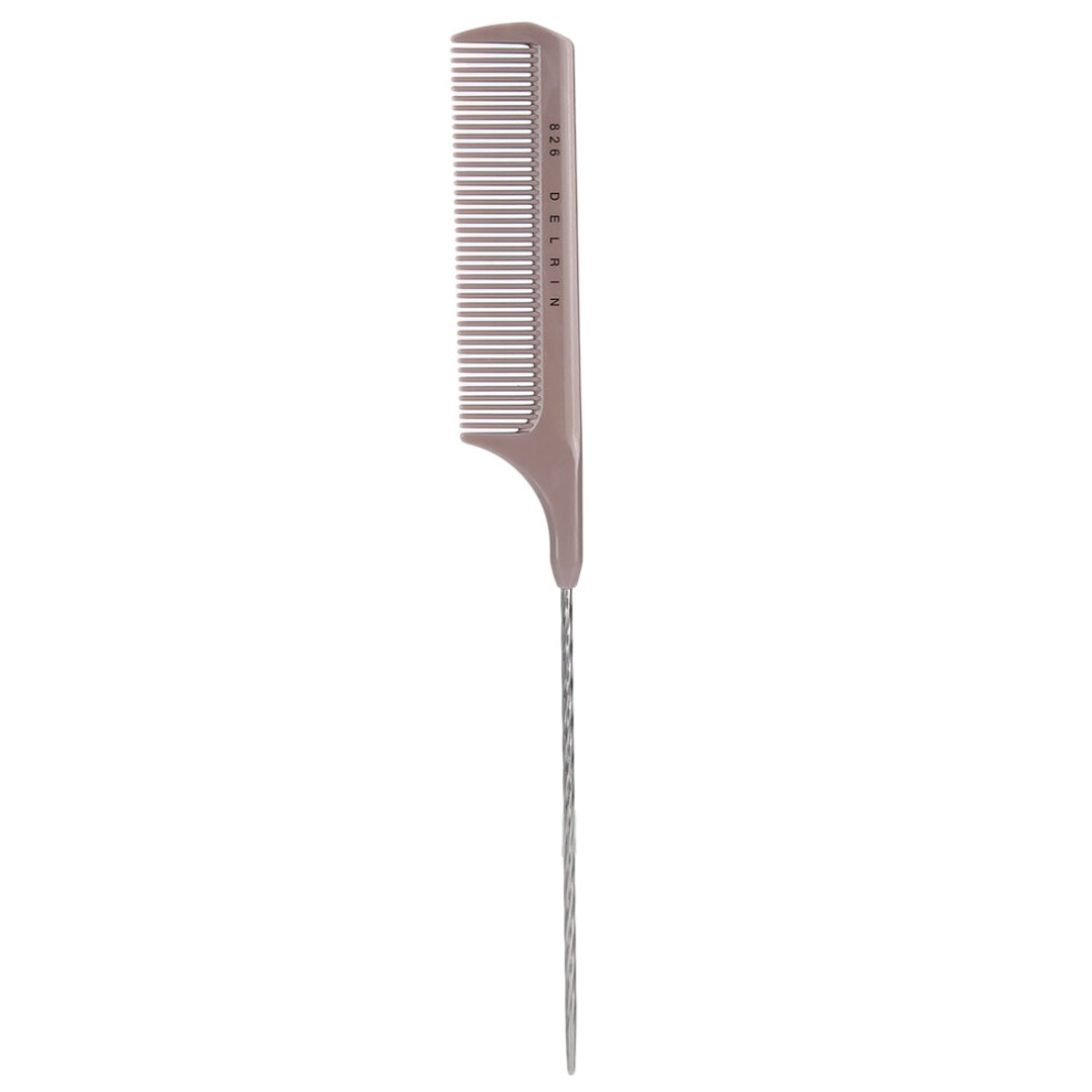 Unisex Grey (Gray) Highlighting Hair Comb Spiral Pintail Rat Tail For Salon
