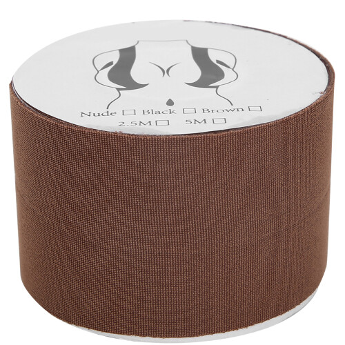 (Brown) Brustliftband Push-Up Nippelabdeckung elastisch