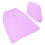 (Light Purple) Set Bagno Donna Accappatoio Microfibra Cuffia Viola 5