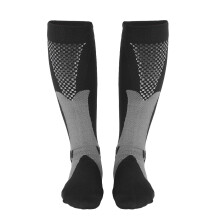 Unisex Kompressionssocken Reise Sport Schwarz S/M