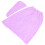 (Light Purple) Set Bagno Donna Accappatoio Microfibra Cuffia Viola 2