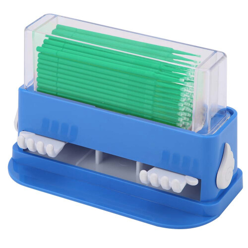 Dental Disposable Micro Applicator Tip Bendable Brush Green 2