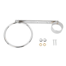 Chrome Plated Iron Wall Mounted Hairdryer Holder