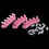Nageltip displaystandaard set roze 2