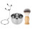 Herrenbartpflege-Set Edelstahl-Schale mit Pinsel 1
