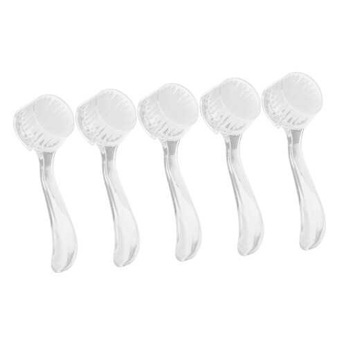 5pcs Soft White Nail Dust Cleaning Brush 1