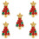 Nagelstickers Kerstboom Sinterklaas Metaal #10 1