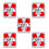 Kerst Nagelstickers Kerstboom Sinterklaas Legering #01 1